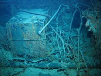 Internal view looking into break on stbd side